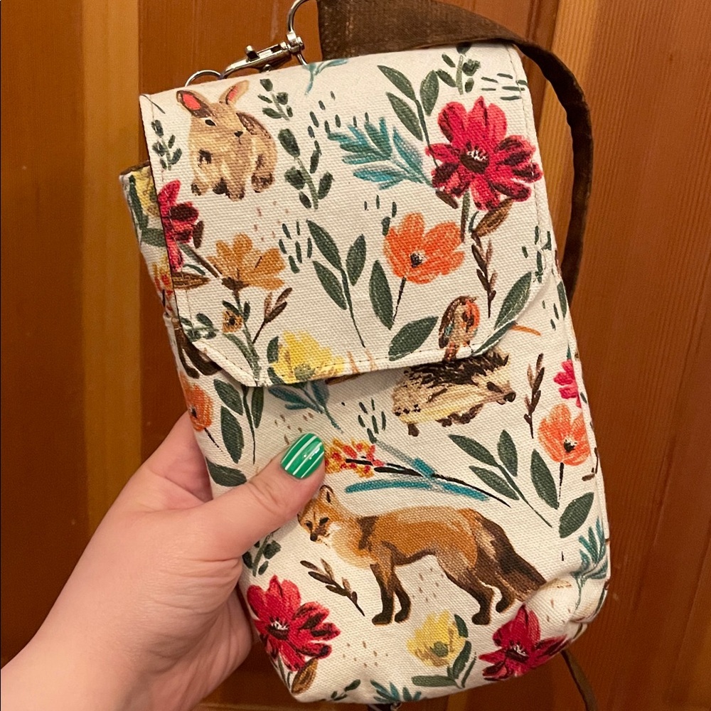 Floral Animal Print small Crossbody Bag